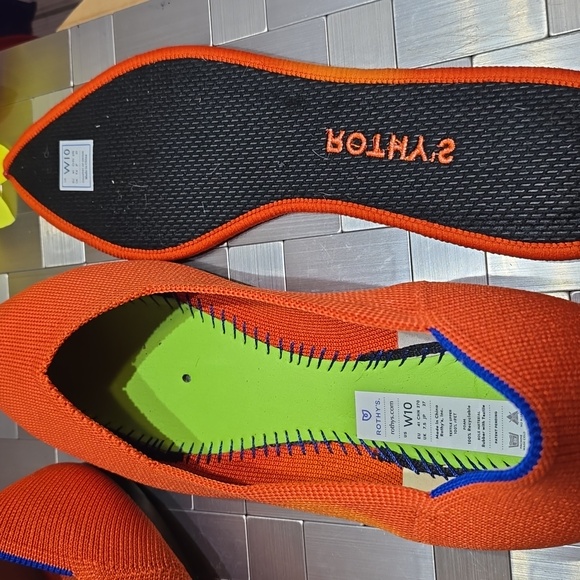 Rothy's Vibrant Orange Flats - Picture 7 of 11